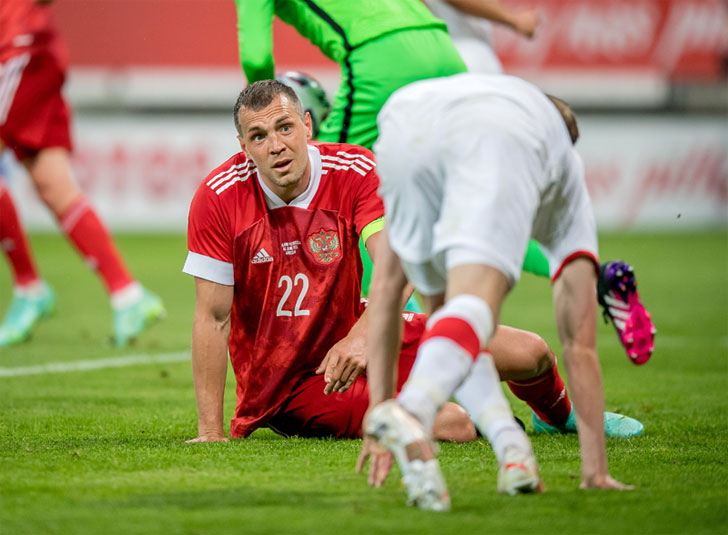 Artem Dzyuba of Russia