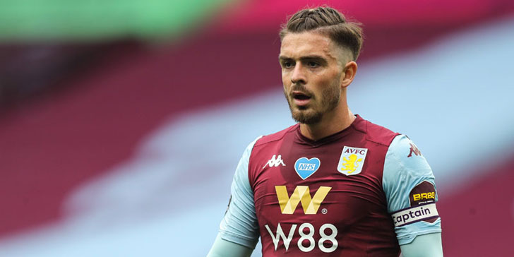 Aston Villa midfielder Jack Grealish