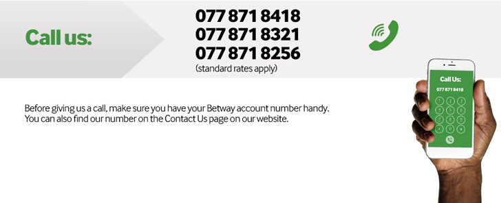 How to contact Betway: Call us