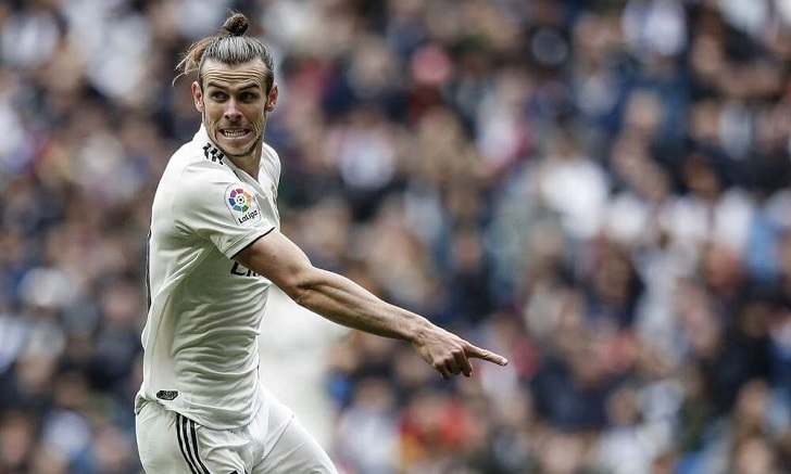Bale in action for Real Madrid.