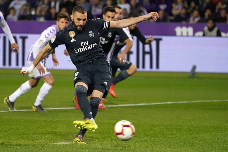 Karim Benzema in action for Real Madrid.