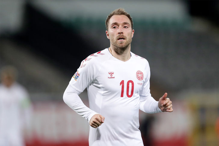 Christian Eriksen of Denmark