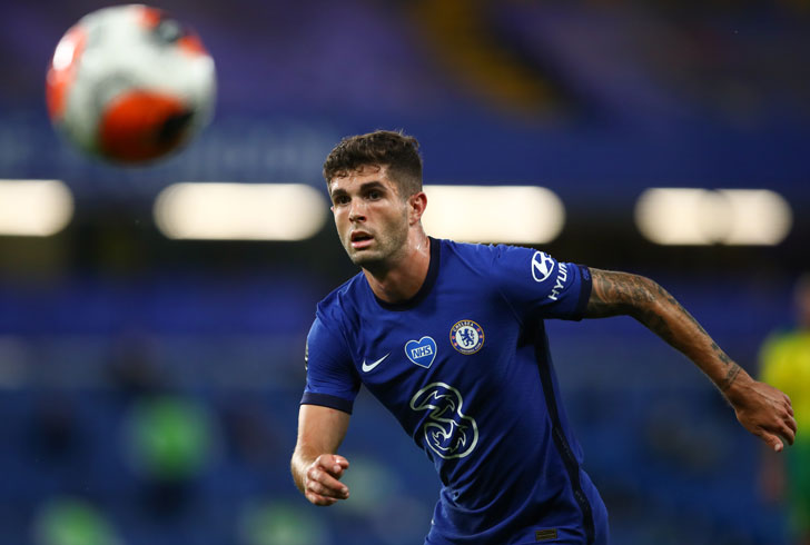 Chelsea winger Christian Pulisic Chelsea winger Christian Pulisic
