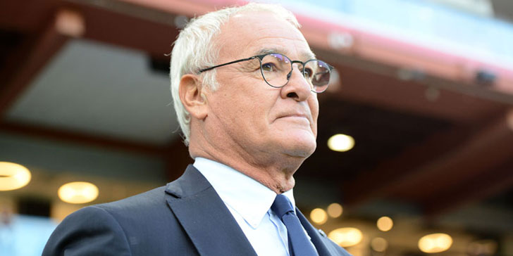 Sampdoria head coach Claudio Ranieri Sampdoria head coach Claudio Ranieri