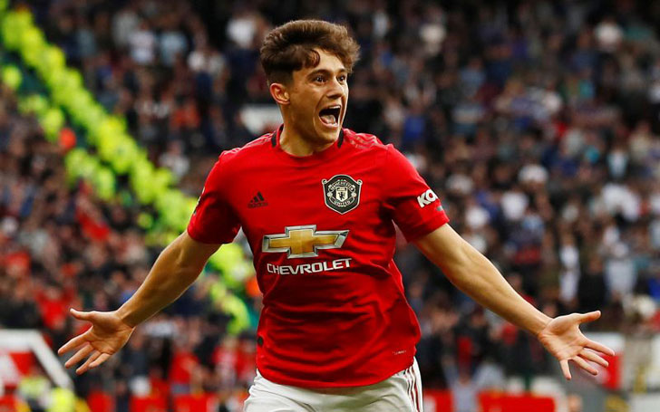 Daniel James in action for United.