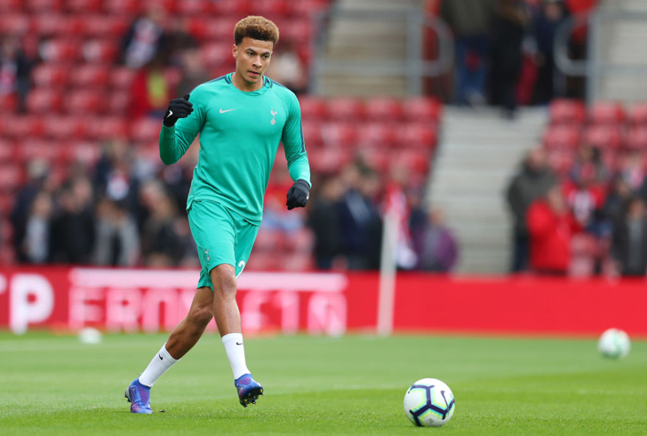 Dele Alli in action for Tottenham.