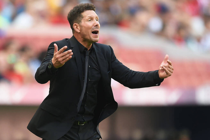 Atletico Madrid coach Diego Simeone