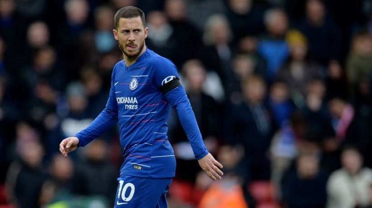 Eden Hazard in action for Chelsea. Eden Hazard in action for Chelsea.