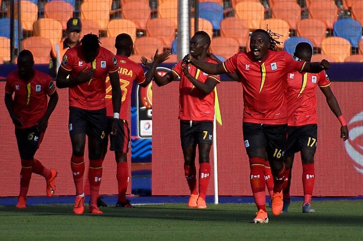 Emmanuel Okwi in action for Uganda