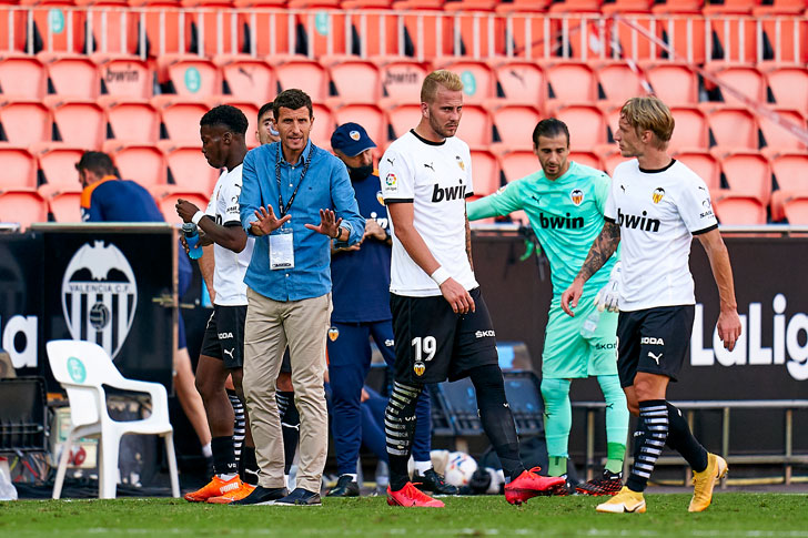 Valencia manager Javi Gracia Valencia manager Javi Gracia
