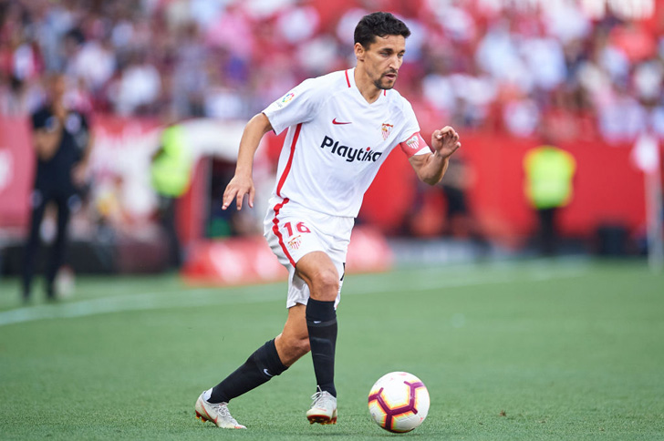 Jesus Navas in action for Sevilla
