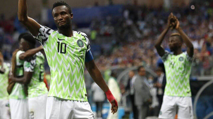 John Obi Mikel in action for Nigeria