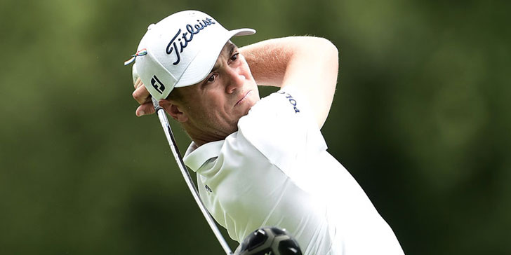 Justin Thomas in action Justin Thomas in action