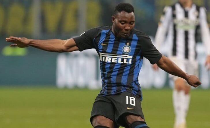 Kwadwo Asamoah in action for Inter Milan
