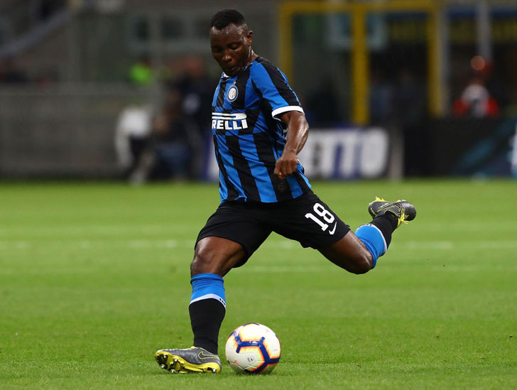 Kwadwo Asamoah in action for Inter