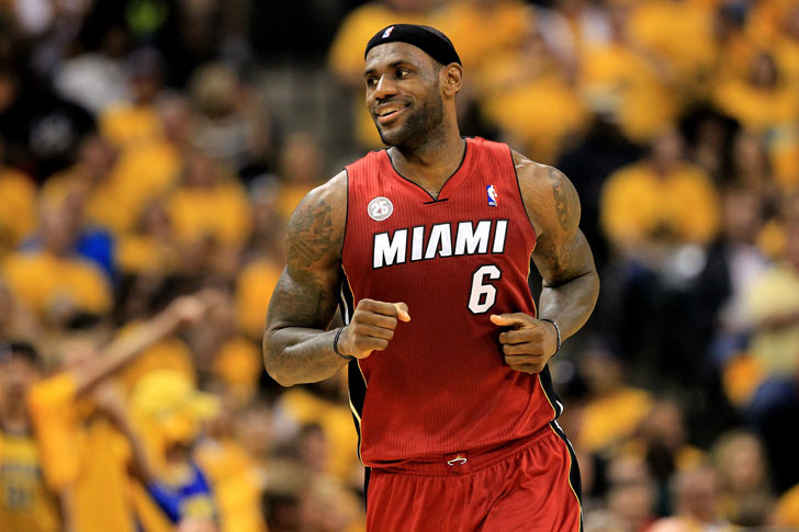LeBron James in action for Heat