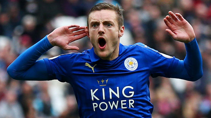 Leicester City forward Jamie Vardy