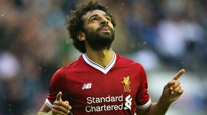 Mohamed Salah in action for Liverpool
