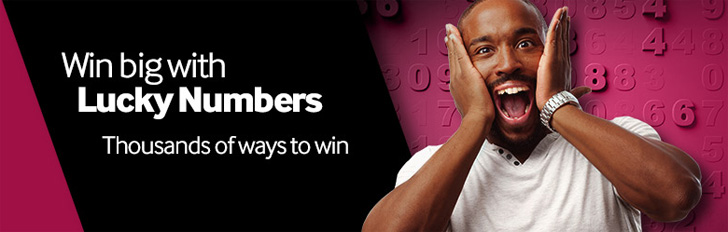 Win big with Lucky Numbers at Betway