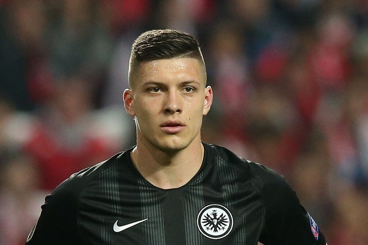Luka Jovic in action for Frankfurt. Luka Jovic in action for Frankfurt.