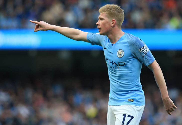 Manchester City midfielder Kevin De Bruyne