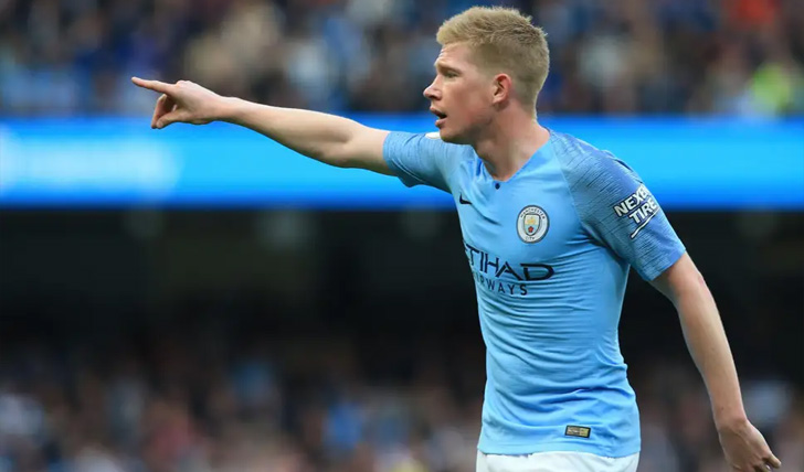 Man City midfielder Kevin De Bruyne