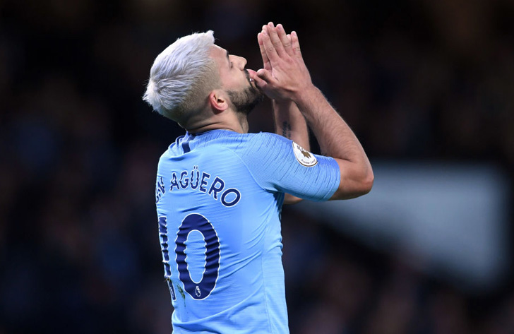 Man City striker Sergio Aguero