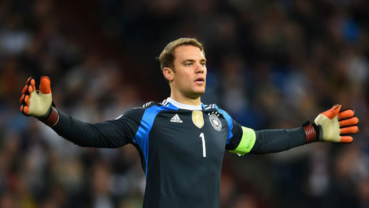 Manuel Neuer in action for Germany Manuel Neuer in action for Germany