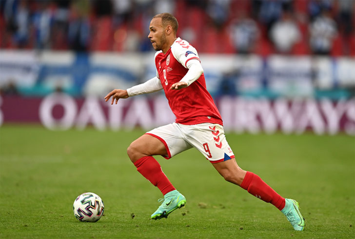 Martin Braithwaite of Denmark Martin Braithwaite of Denmark