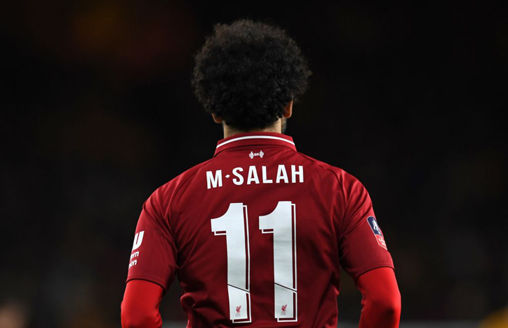 Mohamed Salah in action for Liverpool FC.
