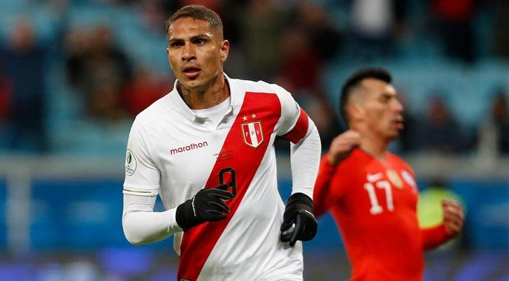 Peru captain Paolo Guerrero Peru captain Paolo Guerrero