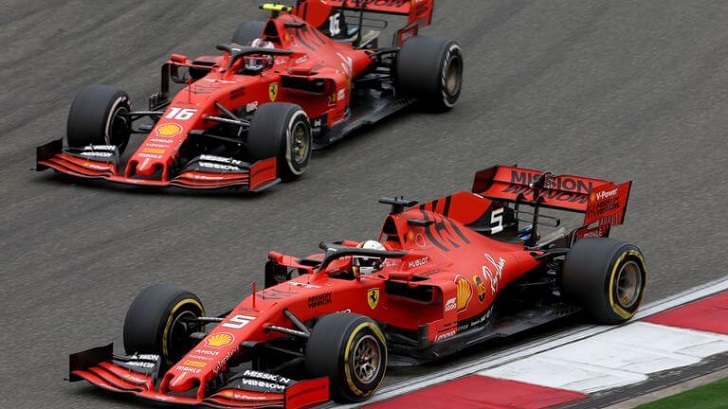 Ferrari driver Sebastian Vettel.