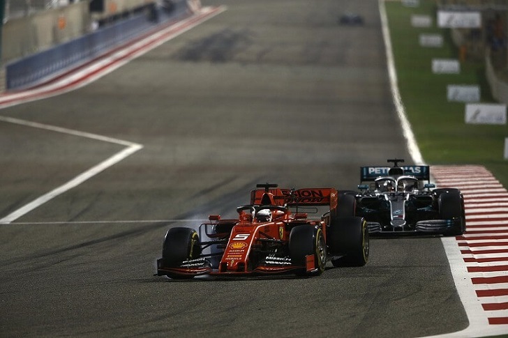 Ferrari driver Sebastian Vettel.