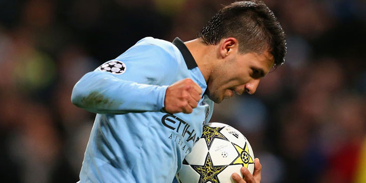 Manchester City striker Sergio Aguero