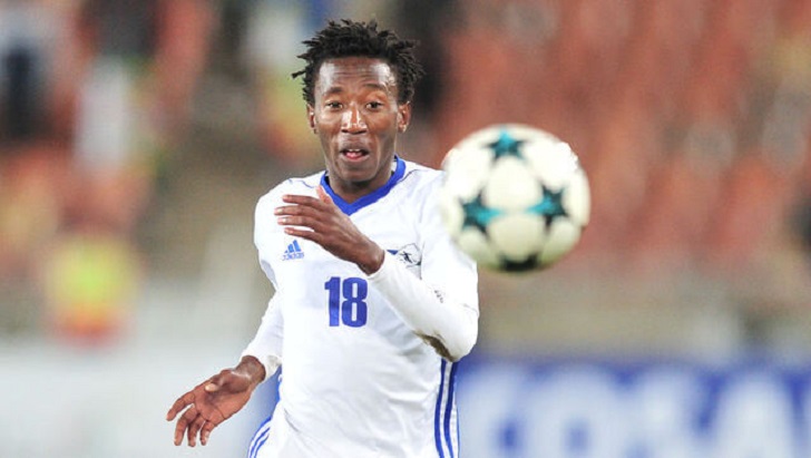 Tumelo Khutlang in action for Lesotho.