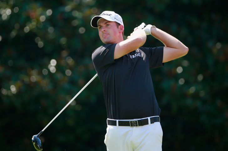 Webb Simpson in action.