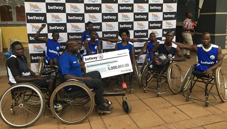 Gulu Wheelchair Team beneficiaries of Betway-Power community shield initiative