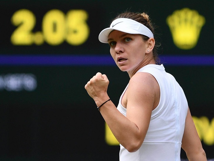 Halep will face Serena Williams in the final.