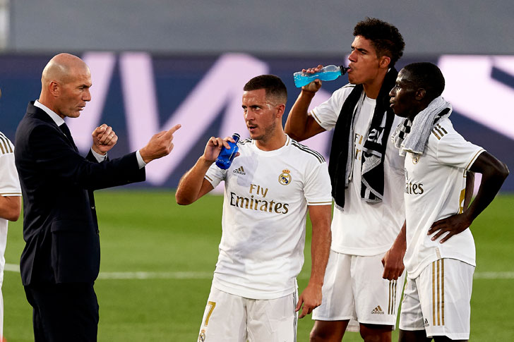 Real Madrid head coach Zinedine Zidane
