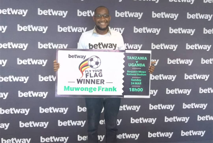 Our lucky Betway Fly Your Flag winner, Frank Muwonge